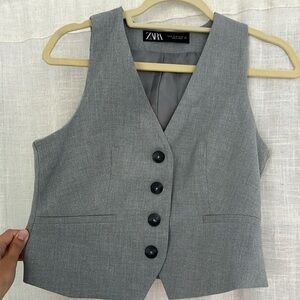 Gray vest